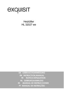 Bedienungsanleitung Exquisit HL 32027 we Heizgerät