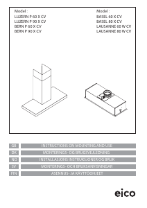 Handleiding Eico Lausanne 80 W CV Afzuigkap