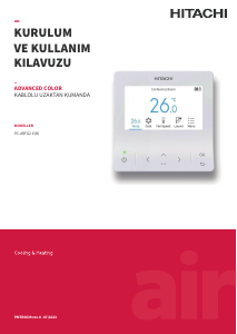 Kullanım kılavuzu Hitachi PC-ARFG2-E(B) Termostat