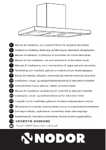 Handleiding Nodor NorBreeze CUBE GLASS ECO 90 BK Afzuigkap