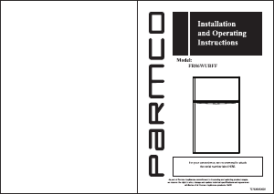 Handleiding Parmco FR86WUBFF Koel-vries combinatie