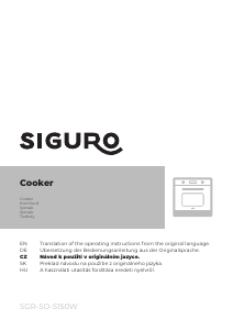 Manuál Siguro SO-S150 Sporák