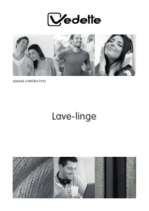 Mode d’emploi Vedette VT16524Q-01 Lave-linge
