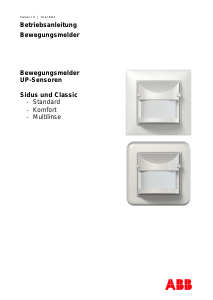 Bedienungsanleitung ABB Classic Bewegungsmelder