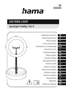 Bedienungsanleitung Hama 00004658 SpotLight FOldUp 102 II LED-Ring