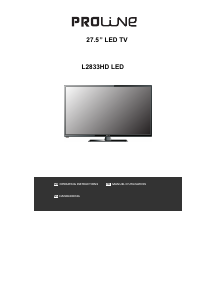 Handleiding Proline L2833HD LED televisie