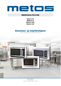 Käyttöohje Metos RCS511 DS Mikroaaltouuni