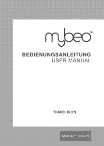 Manual de uso MyBeo 306629 Travel Plancha