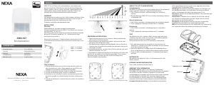 Handleiding Nexa ZMD-107 Bewegingsmelder