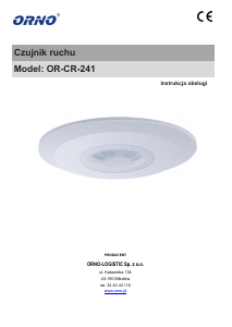 Instrukcja Orno OR-CR-241 Czujnik ruchu