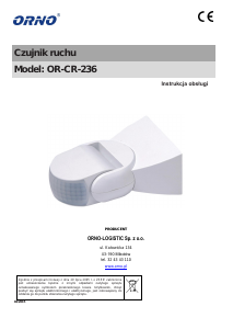 Instrukcja Orno OR-CR-236 Czujnik ruchu