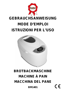 Manuale Panflor BM1401 Macchina per il pane