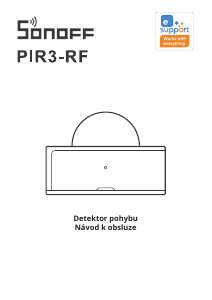 Manuál Sonoff PIR3-RF Detektor pohybu