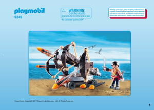 Instrukcja Playmobil set 9249 Dragons Eret z czterema ognistymi strzałami balistycznymi