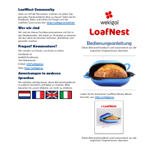 Bedienungsanleitung Wekigai LoafNest Brotbackautomat