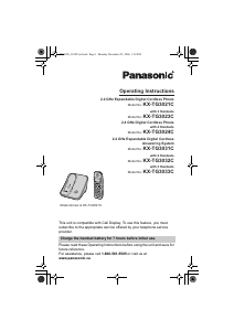Manual Panasonic KX-TG3023C Wireless Phone