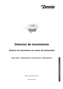 Manual de uso Zennio ZN1IO-DETEC-N Detector de movimiento