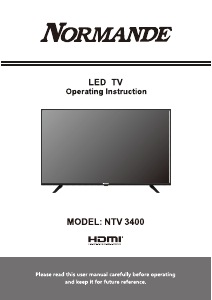 Handleiding Normande NTV-3400 LED televisie