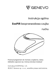 Instrukcja Genevo EvoPIR Czujnik ruchu