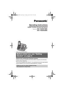 Handleiding Panasonic KX-TG6542BX Draadloze telefoon