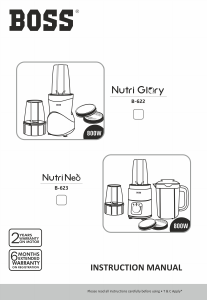 Handleiding Boss B622 Nutri Glory Blender