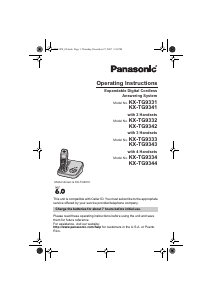 Handleiding Panasonic KX-TG9334 Draadloze telefoon