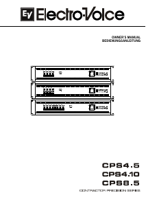 Handleiding Electro-Voice CPS8.5 Versterker