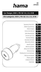 Manual Hama 00201638 Incărcător auto