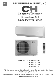 Bedienungsanleitung Cooper & Hunter CH-S24FTXE Klimagerät