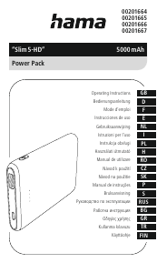 Handleiding Hama 00201665 Slim 5HD Mobiele oplader