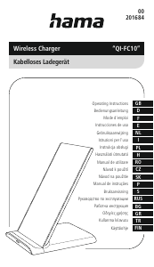 Handleiding Hama 00201684 QI-FC10 Draadloze oplader