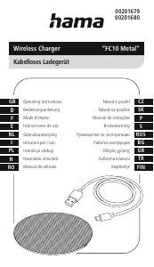 Handleiding Hama 00201680 FC10 Metal Draadloze oplader