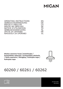 Handleiding Mican 60261 Afzuigkap