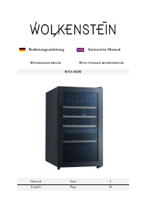 Handleiding Wolkenstein WTS 49DW Wijnklimaatkast