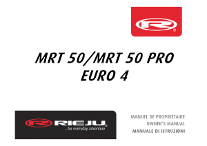 Manuale Rieju MRT 50 Pro Scooter