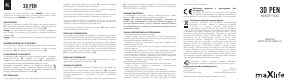 Handleiding Maxlife MXPP-100 3D Pen