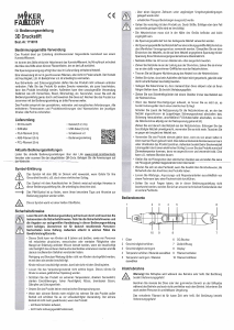 Bedienungsanleitung Maker Factory 1716013 3D Stift