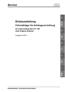 Bedienungsanleitung Audi 4G1.071.105 Fahrradträger