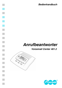 Bedienungsanleitung Auerswald Voicemail Center 461.2 Anrufbeantworter