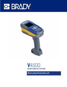 Bedienungsanleitung Brady V4500 Barcode-Lesegerät