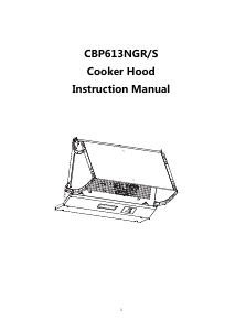 Handleiding Candy CBP613NGR/S Afzuigkap