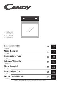 Manual de uso Candy FIDC X405 Horno