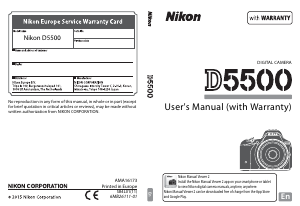 Manual Nikon D5500 Digital Camera