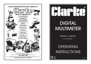 Handleiding Clarke CDM 45 Multimeter