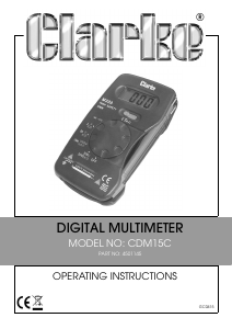 Handleiding Clarke CDM 15C Multimeter