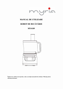 Manual Myria MY4109 Food Processor