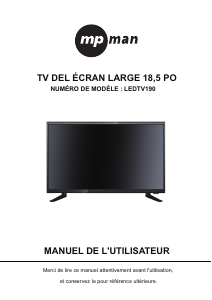 Mode d’emploi Mpman TV190 Téléviseur LED