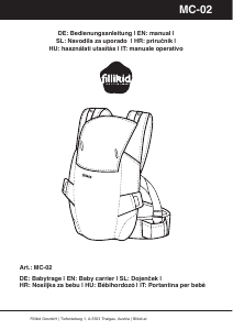 Handleiding Fillikid MC-02 Draagzak