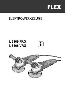 Handleiding Flex L 3309 FRG Haakse slijpmachine