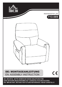 Handleiding Homcom 713-089 Fauteuil